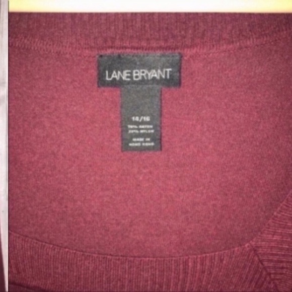 Lane Bryant Red Square Neck Sweater - Picture 3 of 5